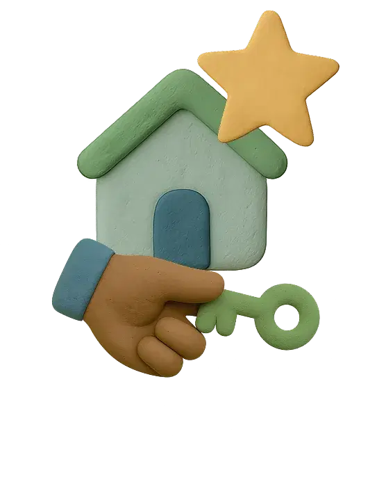 House with key illustration